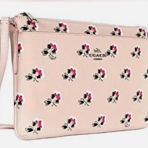 Coach Blush Pink Floral Journal Crossbody